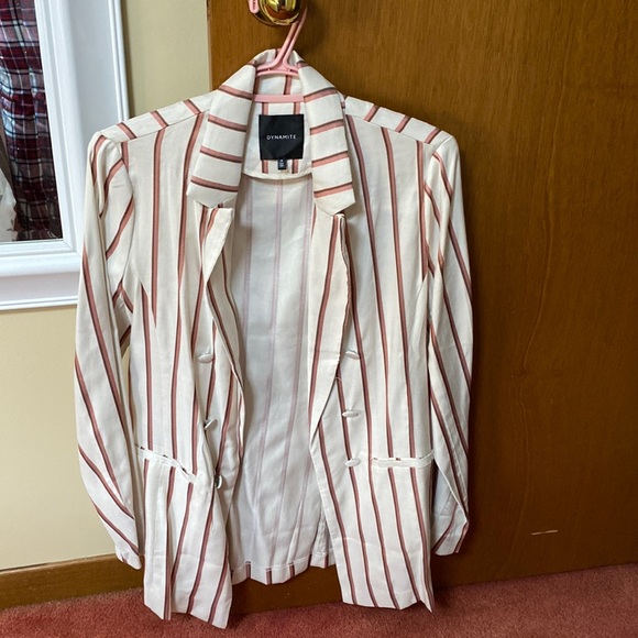 Pink and crème colour blazer from dynamite - Picture 1 of 3